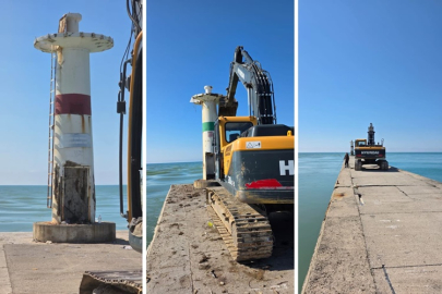 Mendirekte fenerler yıkıldı: Hem tekneler hem balıklar güvende