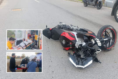 Manavgat D-400'de korkunç kaza: Motosiklet 20 metre fırladı