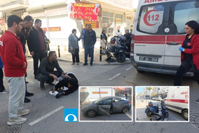 Manavgat Atatürk Caddesi’nde motosiklet kazası: 1 yaralı