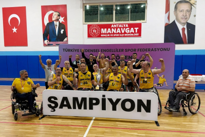 Manavgat’ta tekerlekli sandalye basketbol heyecanı sona erdi