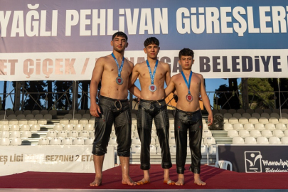 Manavgat'ın genç pehlivanları er meydanında göz doldurdu