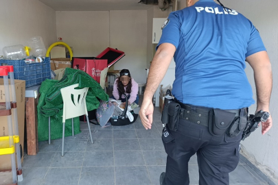 Hırsızlık ihbarına giden polisler şaşkına döndü