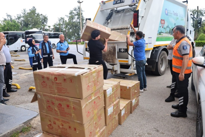 Antalya Otogarı’nda usulsüz taşınan yaklaşık 1 ton yoğurt imha edildi