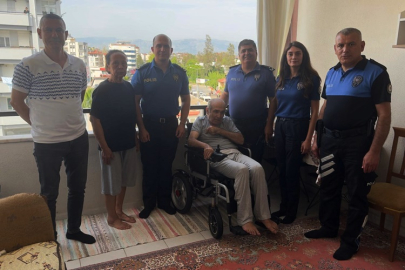 Emekli polise Engelliler Haftası'nda anlamlı destek