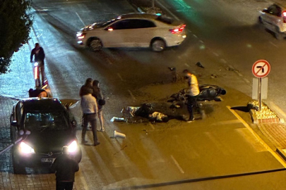 Manavgat Güllük Caddesi’ndeki motosiklet kazasında 2 yaralı