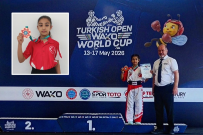 Manavgatlı Zeynep Çataltepe Turkish Open Wako'da Dünya 3'üncüsü oldu