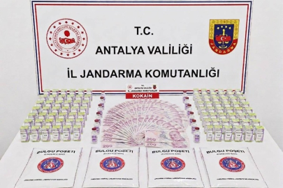 Manavgat'taki operasyonda 4 kilogram kokain ele geçirildi