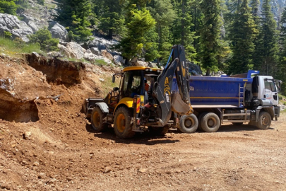 Akseki’de yayla yollarında bakım ve onarım çalışması